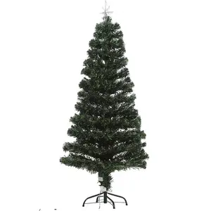 Lighted Artificial Fir Christmas Tree 4.92ft H