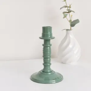 Melody Maison Teal Candlestick Holder - 16cm