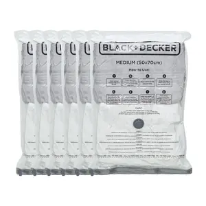 Plastic / Acrylic Vacuum Storage Bags (Set of 6)