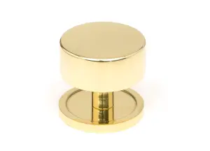 From The Anvil Polished Brass Kelso Cabinet Knob - 38mm (Plain)