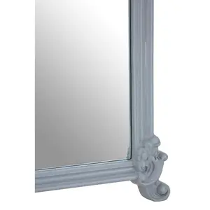 Interiors by Premier Grey Wall Mirror With Decorative Crest