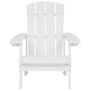 Beliani Retro Garden Chair ADIRONDACK White