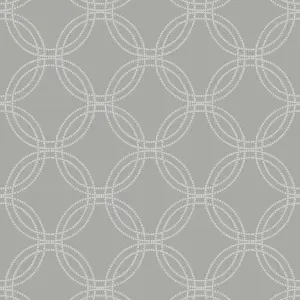 Superfresco Easy Serpentine Geometric Grey Wallpaper