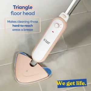 Russell Hobbs RHSM1001BP-G Steam & Clean Steam Mop in Blush Pink