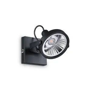 Luminosa Glim 1 Light Ceiling Light Black