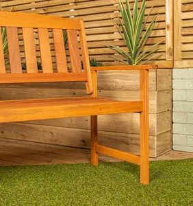 3 Seater Traditional Wooden Garden Patio Bench Seat