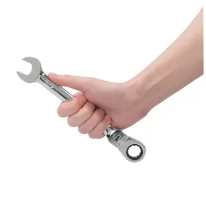 Silverline Flexible Head Ratchet Spanner Set 12Pce