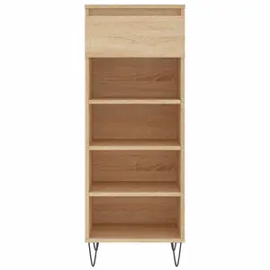 Berkfield Shoe Cabinet Sonoma Oak 40x36x105 cm Engineered Wood