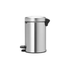 Brabantia NewIcon 3 Litre Soft Closing Pedal Bin Matt Steel