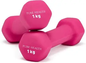 Neoprene Dumbbell Hand Weights Pair Home Exercise For Women Men Arm Pilates Dumbbells In 1Kg 1.5Kg 2Kg 3Kg 4Kg 5Kg 8Kg 10Kg Set