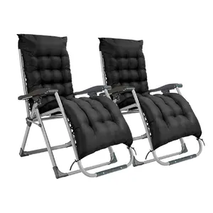 Smart Living Zero Gravity Reclining Chair with Cushion & Pillow - Black