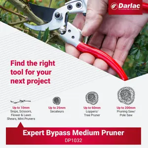 Darlac Expert Medium Bypass Secateurs, DP1032