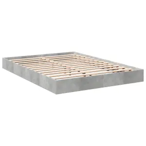 Berkfield Bed Frame without Mattress Concrete Grey 120x190 cm Small Double