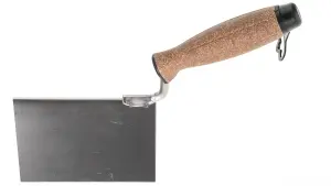 Toolty Corner Lining External Angled Trowel with Cork Handle 120x75mm Stainless Steel for Plastering Finishing DIY