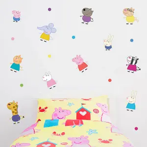 Stickerscape Peppa Pig and Friends Wall Sticker Pack Children's Bedroom Playroom Décor Self-Adhesive Removable