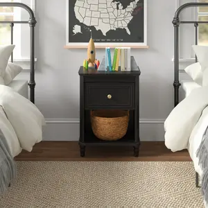 Ryker 1 Drawer Nightstand Black