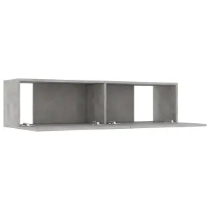 Berkfield TV Cabinet Concrete Grey 120x30x30 cm Engineered Wood