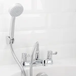 GoodHome Netley 2 Tap Hole Shower mixer Tap