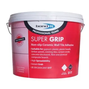 BOND IT SUPER GRIP READY MIXED NON SLIP TILE ADHESIVE 14KG