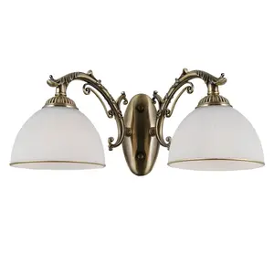 Luminosa Feneza Stylish 2 Light Wall Lamp, E27