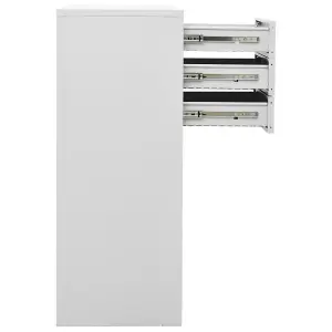 Berkfield Office Cabinet Light Grey 90x40x102 cm Steel