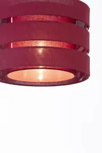 Trio Crimson red Pendant Light shade (D)28cm