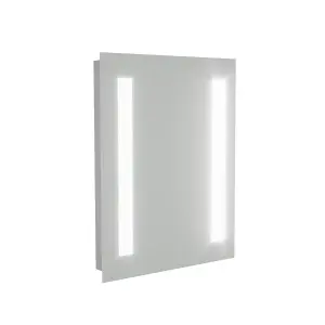 Nes Home Dual Bar LED 390 x 500mm Battery powered Bathroom Mirror