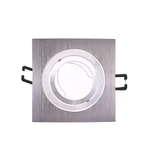 Luminosa Helium Recessed Downlight Light Square Aluminium