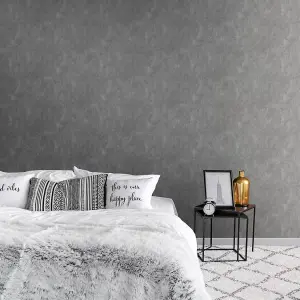 Muriva Slate Texture Metallic effect Embossed Wallpaper