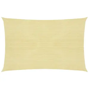 Berkfield Sunshade Sail 160 g/m2 Beige 3.5x5 m HDPE