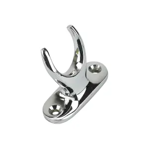 Sash Heritage Pole Hook Holder - Polished Chrome