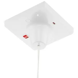 BG 803 50A 2 way White Pull cord switch