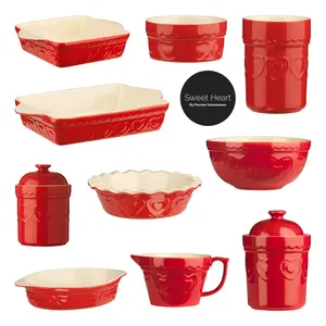 Maison by Premier Sweet Heart 1400ml Red Baking Dish