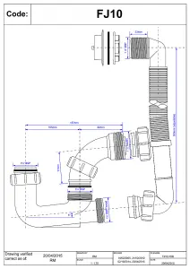 McAlpine FJ10 75mm Seal Bath Trap with Flexible Overflow