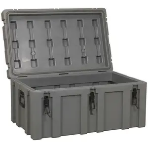 Heavy Duty Outdoor Waterproof Storage Box - 131L Cargo Case for Tools and Equipment