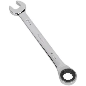 19mm Chrome Vanadium Ratchet Combination Spanner with 72-Tooth Design