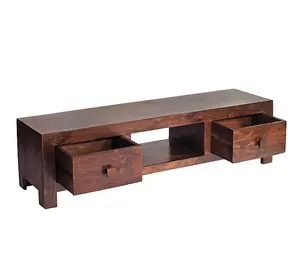 Toko Dark Mango Plasma Media Unit - Solid Mango Wood - L40 x W145 x H40 cm