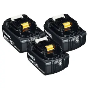 3 x Genuine Makita BL1830 18v 3.0ah Li-Ion LXT Lithium Ion Battery Star Batt