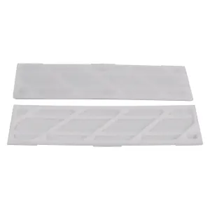 50 Pack White Broadfix Plastic Window and Glazing Packers Spacers 3mm Flat Spacers Frame Fixing