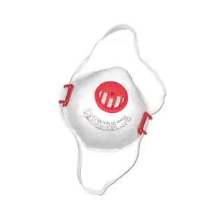 Dust Mask, FFP2V NR D  With Valve, Pack Of 10