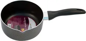 New 16cm Non Stick Milk Pan Cookware Black Stir Kitchen Saucepan Cooking