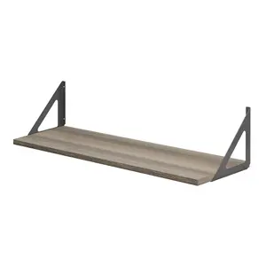 Shelf Depot Driftwood Shelf Kit with Hanging Brackets (L)800mm (D)250mm