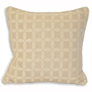 Paoletti Palma Jacquard Piped Feather Filled Cushion