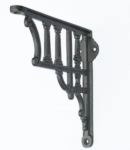 Castelion Single Cast Iron Column Railway Shelf Bracket