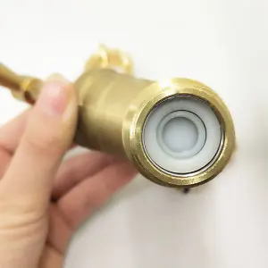 Garden Outside Tap Kit / Brass Straight Through The Wall Kit