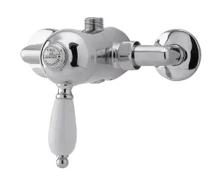 Traditional Round Concealed Manual Shower Valve (1 Outlet) - Chrome