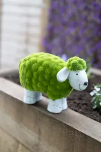 Moss Effect Sheep Garden Ornament