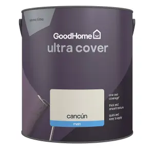 GoodHome Ultra Cover Cancún Matt Emulsion paint, 2.5L