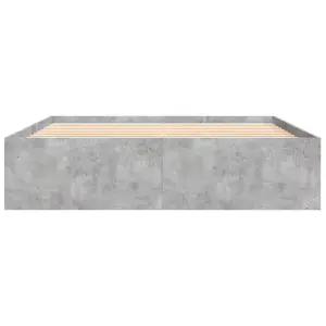 Berkfield Bed Frame Concrete Grey 160x200 cm