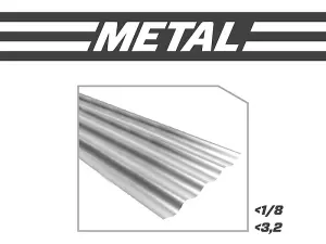 Lenox MetalWolf Wave Edge Reciprocating Saw Blade 203 x 19 x 0.9mm 24 TPI Pack 5